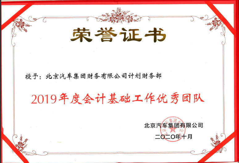 優(yōu)秀團(tuán)隊(duì) | @北汽財(cái)務(wù)的財(cái)務(wù)部